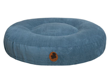 Produktbild von Wau-Bed Hundebett Cord Jeans Blau Oval XL 140x120cm
