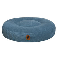 Produktbild von Wau-Bed Hundebett Cord Jeans Oval Blau Größe S 80x60cm