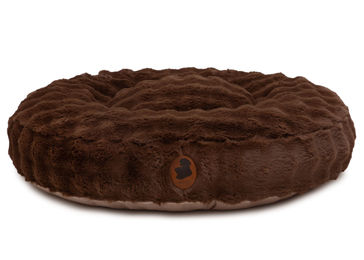 Produktbild von Wau-Bed Hundebett Cozy Bubble Braun Oval S 80x60cm aus Viskose