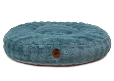 Produktbild von Wau-Bed Hundebett Cozy Bubble Petrol Blau mit Memory Foam für Gelenke Größe S 80x60cm