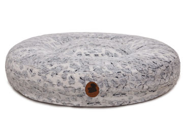 Produktbild von Wau-Bed Hundebett Cozy Leo Grey Oval XL 140x120cm aus Viskose in Grau