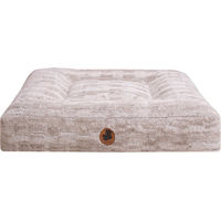 Produktbild von Wau-Bed Hundebett Cuddle Taupe Eckig Plüsch Vegan Größe S 80x60cm