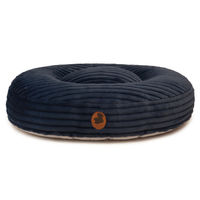 Produktbild von Wau-Bed Hundebett Kuschelcord Big Midnight Blau Oval Größe M 100x80cm