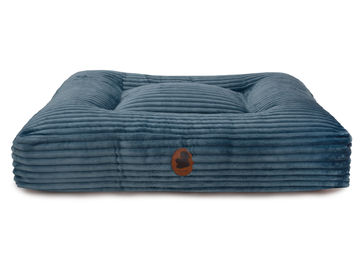 Produktbild von Wau-Bed Hundebett Kuschelcord Jeans Blau Eckig Größe L 120x100cm