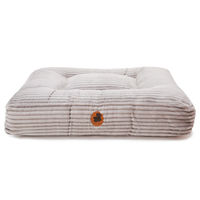 Produktbild von Wau-Bed Hundebett Kuschelcord Light Grey Eckig M 100x80cm
