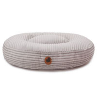 Produktbild von Wau-Bed Hundebett Kuschelcord Light Grey Oval S 80x60cm Grau