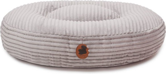 Wau-Bed Hundebett Kuschelcord Light Grey Oval XL 140x120cm – Bild 1 von 1