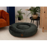 Produktbild von Wau-Bed Hundebett Kuschelcord Linde Oval Grün Größe L 120x100cm