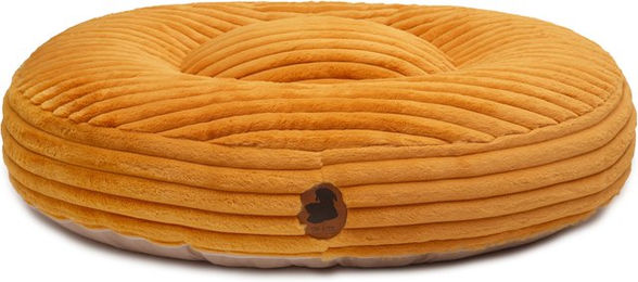Wau-Bed Hundebett Kuschelcord Oval L 120x100cm Mustard – Bild 1 von 1