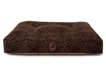 Produktbild von Wau-Bed Hundebett Leo Bronze Eckig Gold Bunt Größe L 120x100cm aus Viskose