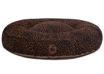 Produktbild von Wau-Bed Hundebett Leo Bronze Oval XL 140x120cm Gold Braun Viskose