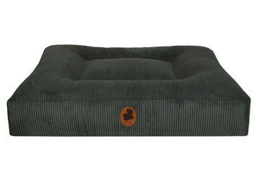 Produktbild von Wau-Bed Hundebett Wechselbezug Cord Grün Eckig S 80x60cm