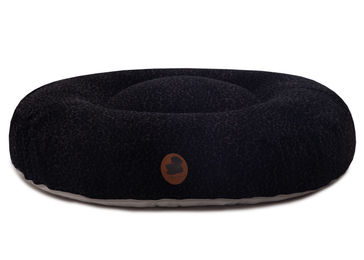 Produktbild von Wau-Bed Hundebett Wechselbezug Leo Black Oval Größe L 120x100cm Schwarz aus Viskose