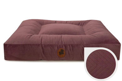 Produktbild von Wau-Bed Hundebett ZickZack Mauve Oval XL 140x120cm mit Memory Foam