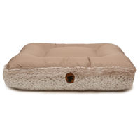 Produktbild von Wau-Bed Khaleesi Eckiges Hundebett mit Memory Foam in Beige Größe M 100x80cm