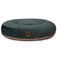 Produktbild von Wau-Bed Pets Friendly 2.0 Hundebett aus Bio-Material mit Memory Foam in Grün Oval Größe M 100x80cm