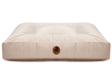 Produktbild von Wau-Bed Pets Friendly 2.0 Hundebett mit Memory Foam in Creme Eckig Größe M 100x80cm