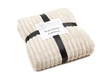 Produktbild von Wau-Blanket Hundedecke aus Cord in Beige Größe S 80x60cm OEKO-TEX Standard 100