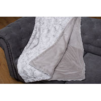 Produktbild von Wau-Blanket Hundedecke aus Plüsch in Grau Größe L OEKO-TEX 100