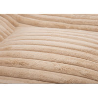 Produktbild von Wau-Floor Hundematte aus Kuschelcord in Creme Beige Größe L 120x100cm