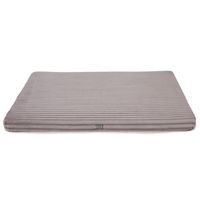 Produktbild von Wau-Floor Hundematte Kuschelcord Light Grey XL 140x120cm 10cm Grau