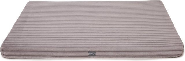 Wau-Floor Kuschelcord Hundematte Light Grey Größe M 100x80cm 3cm – Bild 1 von 1