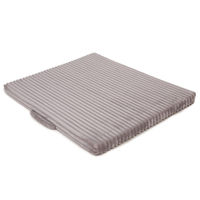 Produktbild von Wau-Floor Traveller Hundematte aus Kuschelcord in Light Grey Größe L 120x100cm