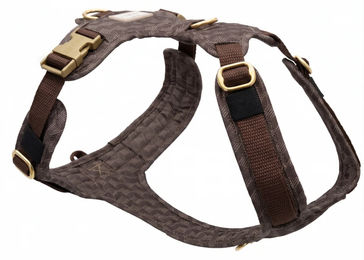 Produktbild von Wau-Move Hundegeschirr Hazel Y-Geschirr wasserabweisend Braun XS/S