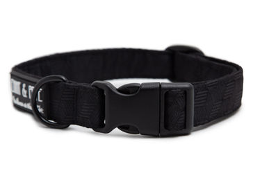 Produktbild von Wau-Move Hundehalsband aus Stoff in Schwarz Größe M wasserabweisend