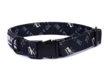 Produktbild von Wau-Move Hundehalsband aus Stoff Schwarz Größe S wasserabweisend 22-34 cm