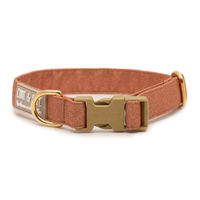 Produktbild von Wau-Move Hundehalsband Cinnamon Braun aus Stoff wasserabweisend Größe M 26-43 cm
