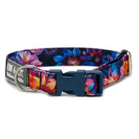 Produktbild von Wau-Move Hundehalsband Dahlia Bunt aus Stoff wasserabweisend Größe M 26-43 cm