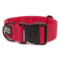 Produktbild von Wau-Move Hundehalsband Extreme Neon Pink wasserabweisend aus Stoff 35-55 cm