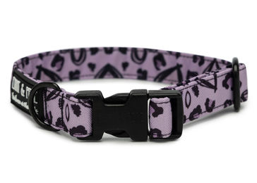 Produktbild von Wau-Move Hundehalsband Heart Safety aus Polyester in Lila wasserabweisend 39-64 cm