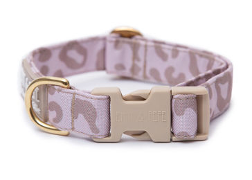 Produktbild von Wau-Move Hundehalsband Leo Creme aus Stoff wasserabweisend Größe L 33-52 cm