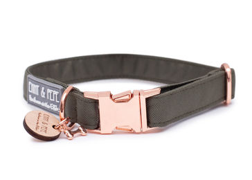 Produktbild von Wau-Move Hundehalsband Lotte aus Stoff wasserabweisend Grün 39-64cm