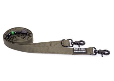 Produktbild von Wau-Move Hundeleine Lothar M Grün wasserabweisend aus Stoff