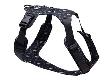 Produktbild von Wau-Move Y-Geschirr für Hunde Wasserabweisend Schwarz L/XL