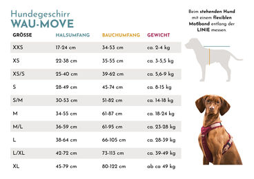 Produktbild von Wau-Move Y-Geschirr Leo Dark Schwarz Wasserabweisend Größe L