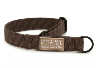 Produktbild von Wau-Move Zugstopp-Halsband Hazel Erziehungshalsband aus Stoff Braun 4cm wasserabweisend