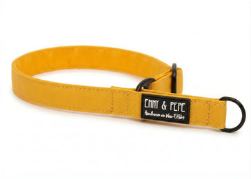Produktbild von Wau-Move Zugstopp-Halsband Lemonade Erziehungshalsband aus wasserabweisendem Stoff Gelb 1,5cm