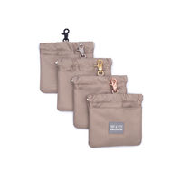 Produktbild von Wau-Pack Futterbeutel Leckerli-Tasche Taupe und Schwarz mit Metallverschluss