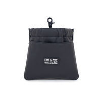 Produktbild von Wau-Pack Leckerli-Tasche Futterbeutel aus Kunstleder Schwarz Gold
