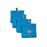 Produktbild von Wau-Pack Leckerli-Tasche Futterbeutel aus Metall Electric Blue Gold