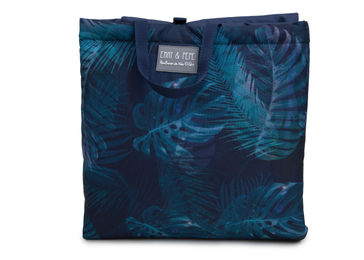 Wau-Picknick Hundedecke Monstera Blau aus Stoff – Bild 1 von 1