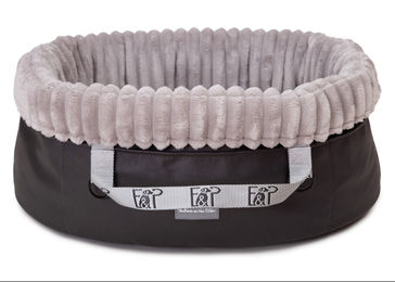 Produktbild von Wau-Snuggle Hundekorb aus Cord in Grau S