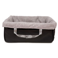 Produktbild von Wau-Snuggle Hundekorb aus Cord in Hellgrau Größe XS