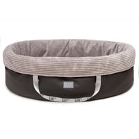 Produktbild von Wau-Snuggle Hundekorb Cord Grau Oval Größe S