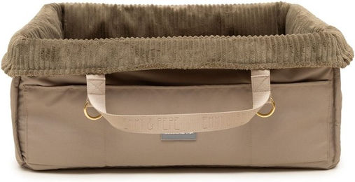 Wau-Snuggle Hundekorb Cord Rechteckig M Beige Taupe für Welpen – Bild 1 von 1