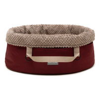 Produktbild von Wau-Snuggle Hundekorb Velvet Oval Rot Größe L wasserabweisend